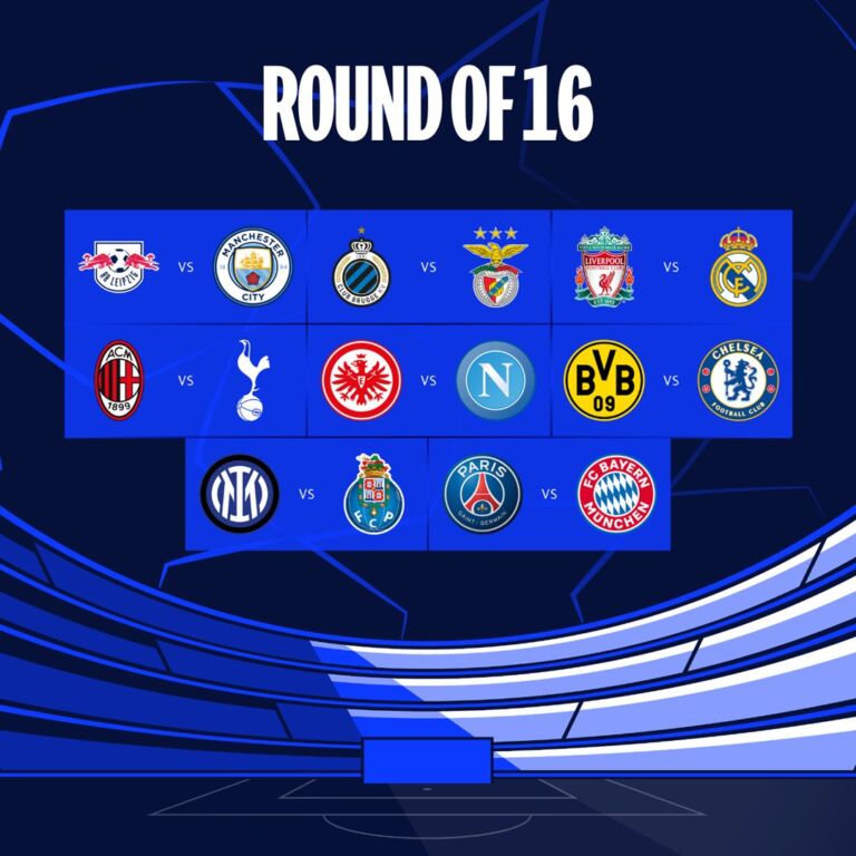 UEFA Champions League Round of 16 Fixtures: Lionel Messi's PSG to Face Mane's Bayern Munich, Liverpool to Face Real Madrid