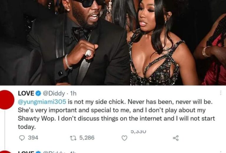 Yung Miami is Not My Side Chick – Diddy