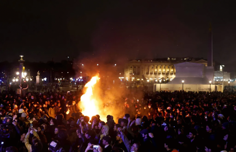 Bordeaux Town Hall Set on Fire in France Pension Protests