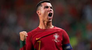 Ronaldo Sets Appearance Record, Nets Twice in Portugal Win