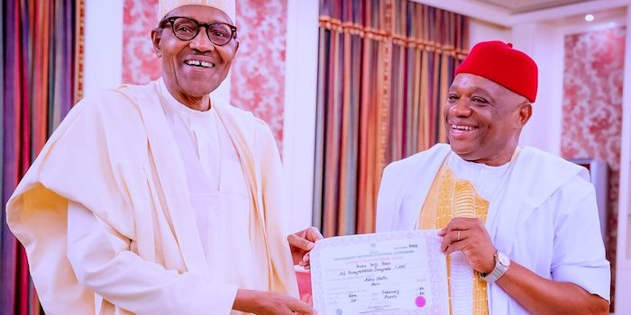 Orji Uzor Kalu Informs Buhari of Decision to Vie for Senate Presidency