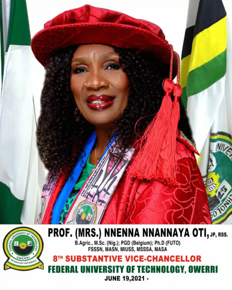 Profile: Prof. Nnenna Nnannaya OTI, Vice -Chancellor, Federal University of Tecnology