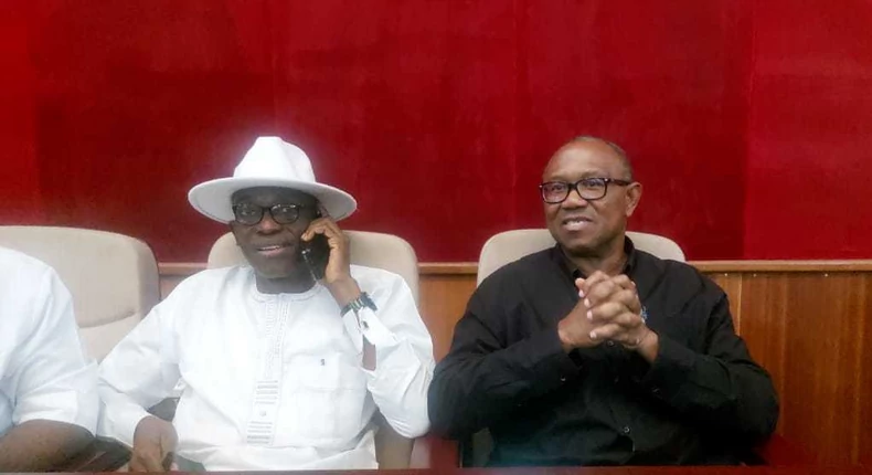 Peter Obi Declares Loyalty to Abure as Labour Party Crisis Lingers