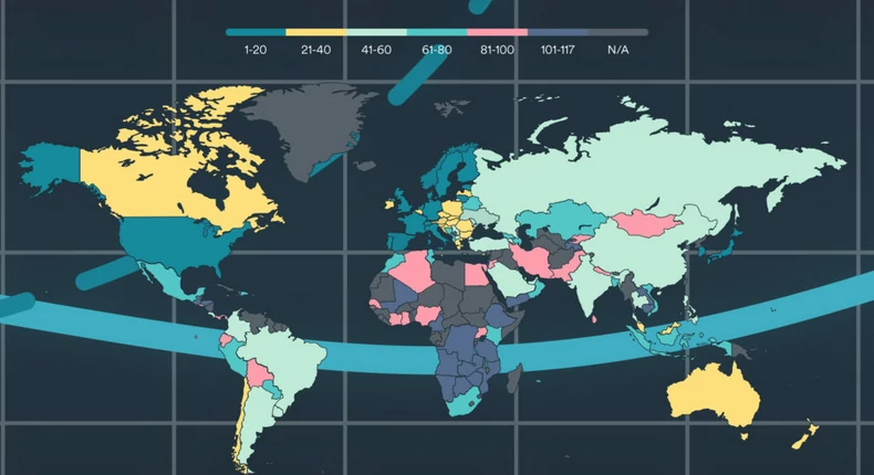 10 African countries with the lowest digital quality of life index
