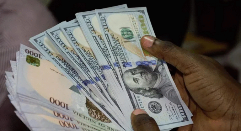 Naira gains, exchanges ₦768.16 to dollar