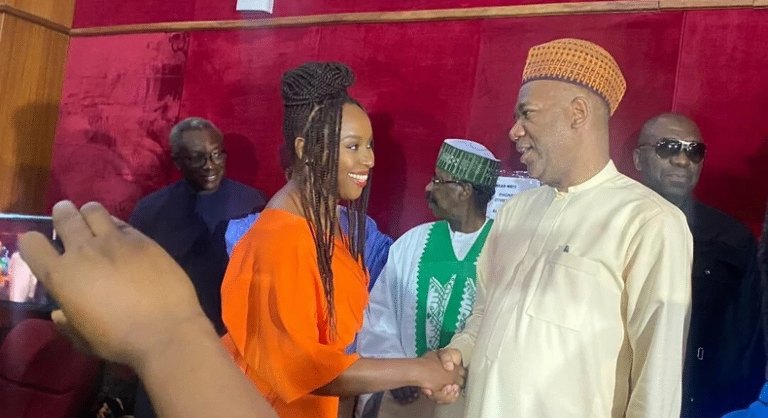 Chimamanda shows up to support Peter Obi, Datti in court