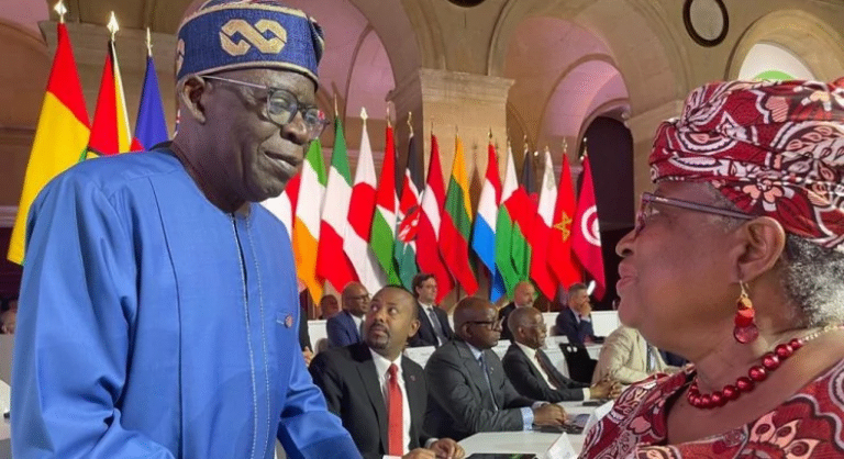 President Tinubu hosts Okonjo-Iweala at Aso Villa