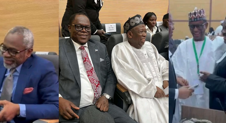Political giants arrive in smiles as Supreme Court hears appeals against Tinubu