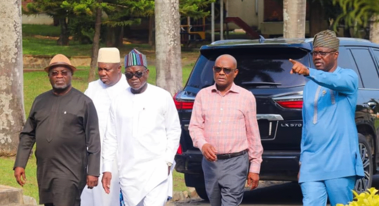 Wike leads G-5 PDP governors into closed door meeting with President Tinubu