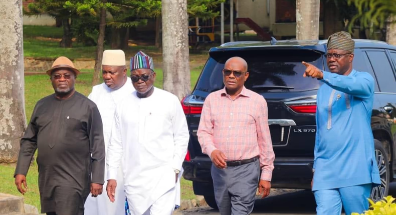 Wike leads G-5 PDP governors into closed door meeting with President Tinubu