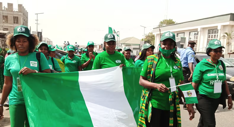 2,000 Kaduna women take to the street, demands for climate justice