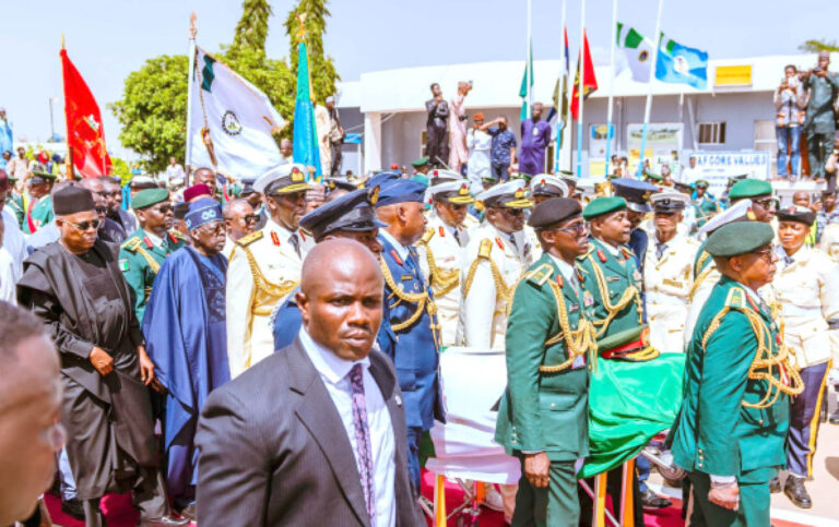 President-Bola-Ahmed-Tinubu-his-vice-Kashim-Shettima-and-other-dignitaries-escorting-the-body-of-the-late-former-president-upon-arrival-from