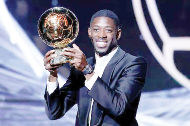 Paris-Saint-Germain-forward-Ousmane-Dembele-beaming-with-smiles-after-being-crowned-the-winner-of-the-2025-mens-Ballon-dOr