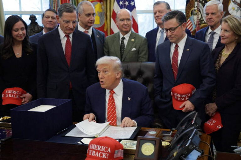 President Trump Holds Bill Signing In Oval Office